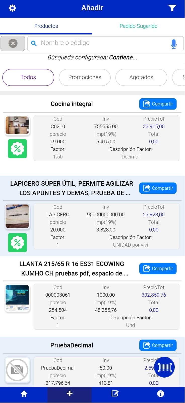 identificación de condiciones descuentos
