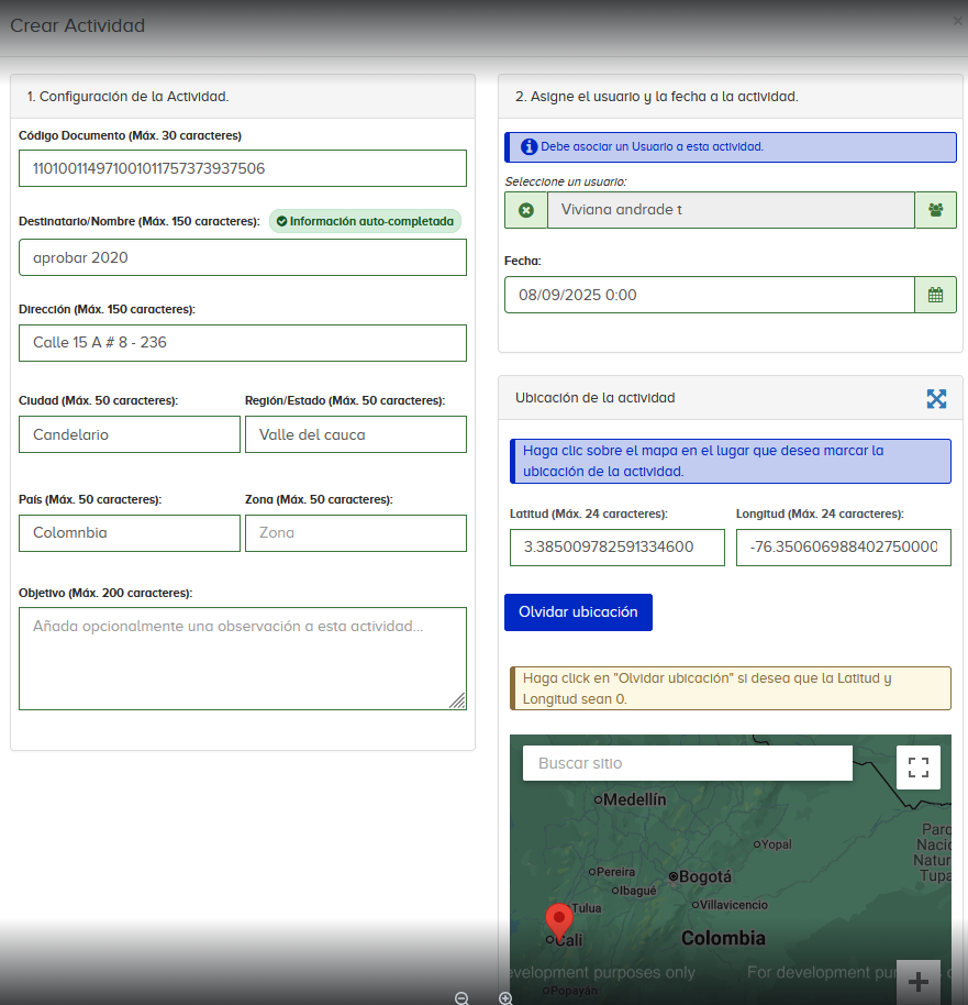 Mejora funcional: Optimización del módulo de Actividades Mejora funcional: Optimización del módulo de Actividades