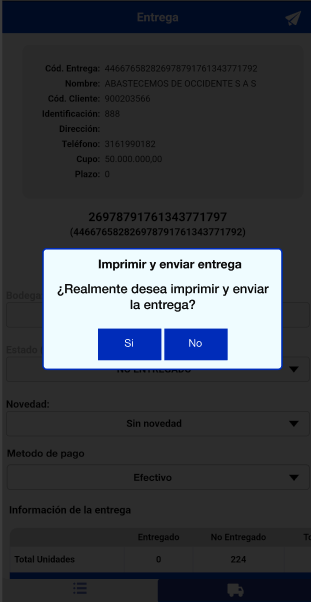 Nuevo control de impresión en entregas: Factura Nuevo control de impresión en entregas: Factura
