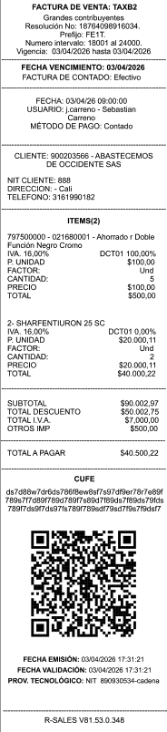 Nuevo control de impresión en entregas: Factura Nuevo control de impresión en entregas: Factura