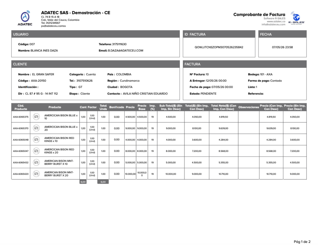 Nueva funcionalidad en PDFs de transacciones
