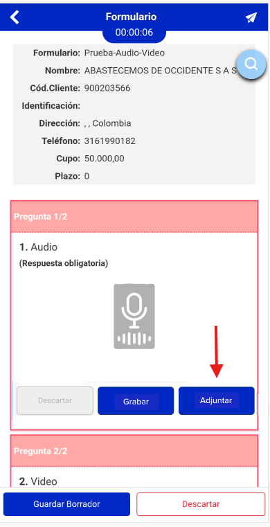 Nueva funcionalidad: Adjuntar videos y audios en formularios