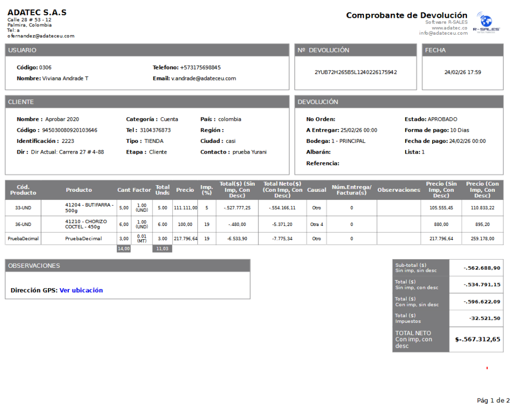 Nuevas columnas de precio unitario con descuento en PDFs