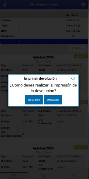 Nueva funcionalidad: Resumen detallado de devoluciones por producto