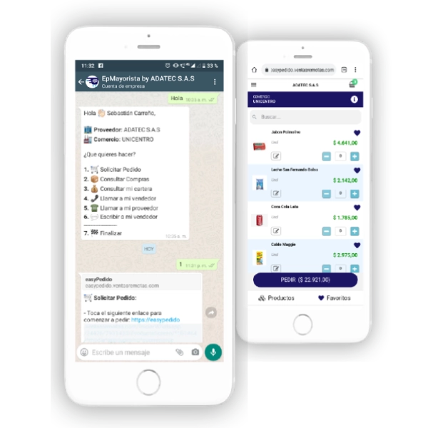chatbot de WhatsApp para pedidos mayoristas