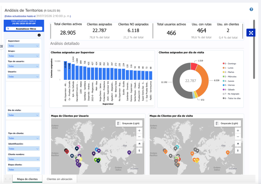 ¡Nuevo Reporte BI: Mapa de Clientes y Análisis de Territorios en R-SALES! ¡Nuevo Reporte BI: Mapa de Clientes y Análisis de Territorios en R-SALES!