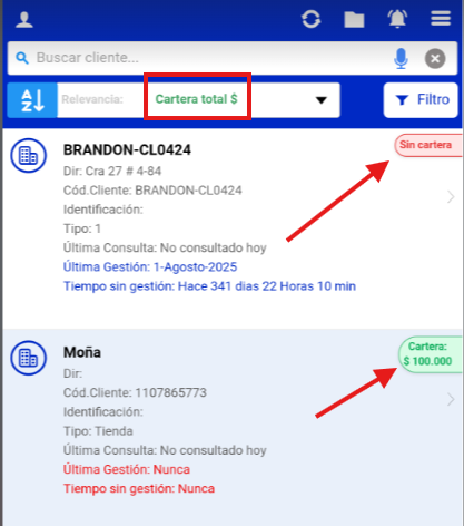 ¡Nueva funcionalidad en la App Móvil R-SALES! Filtros avanzados en el panel de clientes