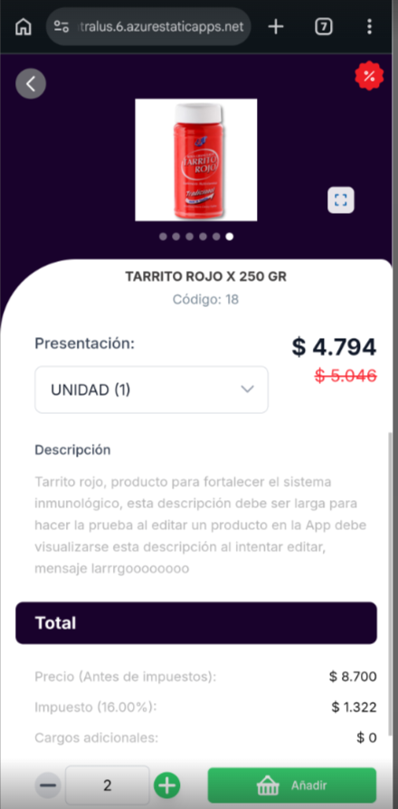 ¡Nueva Experiencia Visual en el Portal de Clientes R-SALES: Galería de Múltiples Fotos y Zoom Interactivo!