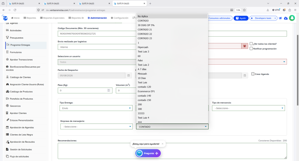 Novedad R-SALES: Mayor control y flexibilidad con el Método de Pago por Entrega