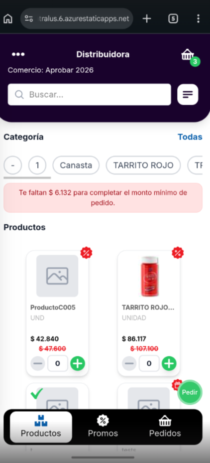Novedad en el Portal de Clientes Monto mínimo Novedad en el Portal de Clientes Monto mínimo