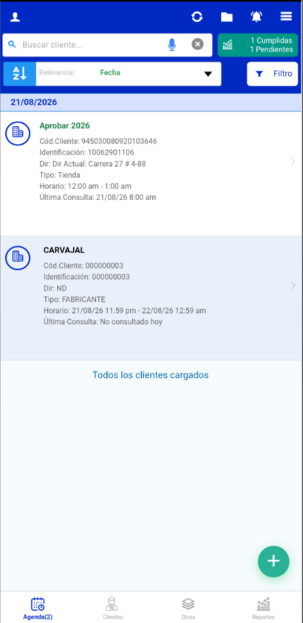 Nueva Funcionalidad: Control y Alertas de Tiempos de Visita y Desplazamiento
