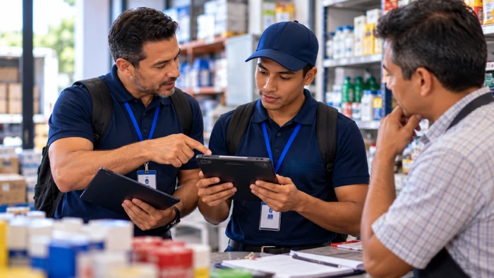 Capacitación de un vendedor en campo con R-SALES