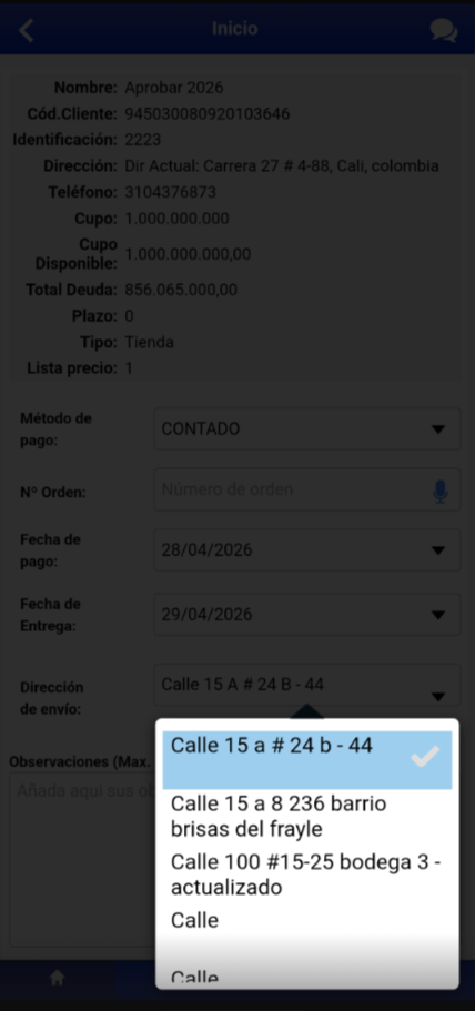 ¡Nueva Funcionalidad en R-SALES! Gestión de Múltiples Direcciones de Envío por Cliente