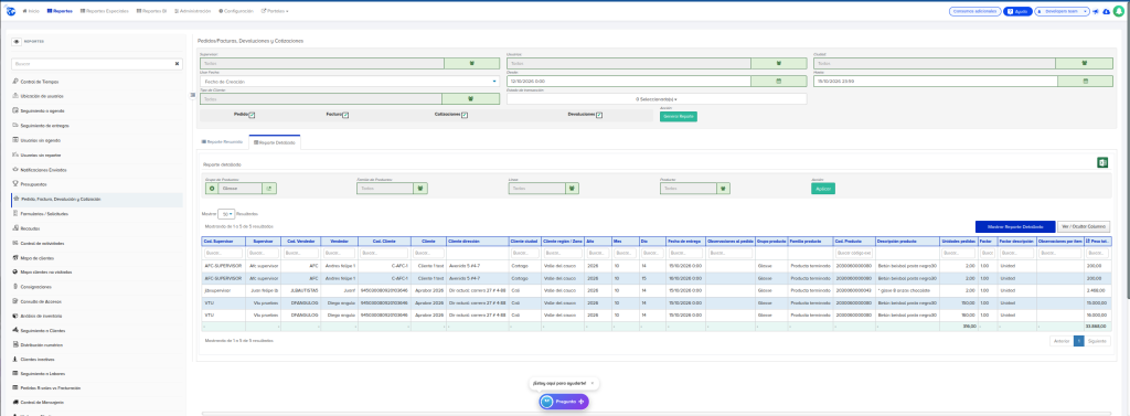 ¡Nueva funcionalidad en R-SALES! Visualización de Peso Unitario y Total en Reportes y Aprobación de Transacciones