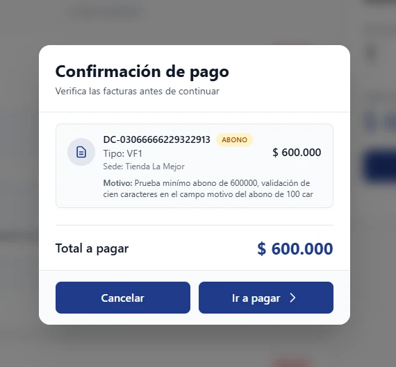 Nueva funcionalidad: Control de porcentaje mínimo para abonos en el Portal de Pagos